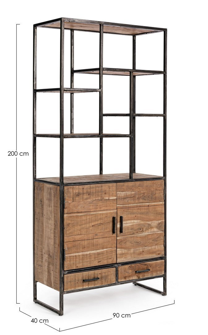 Bücherregal Elmer 90 cm von Bizzotto, Maßzeichnung B 90 × T 40 × H 200 cm