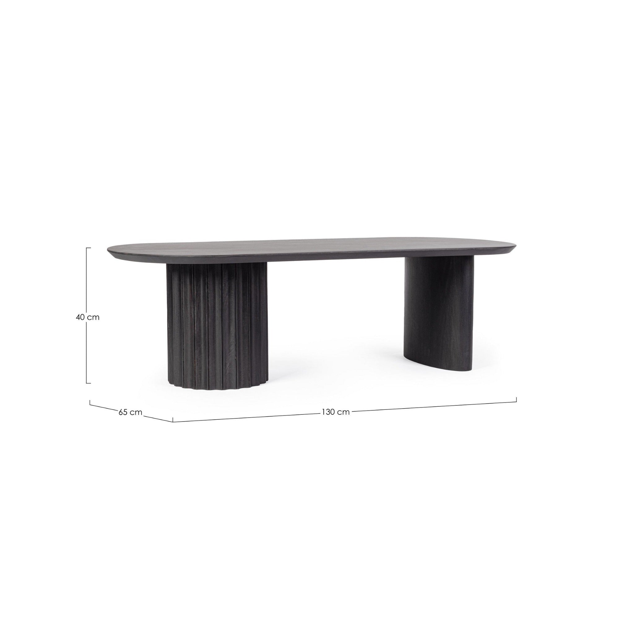 Couchtisch Orissa Schwarz von Bizzotto – Mangoholz, Ansicht, im STUFF Shop