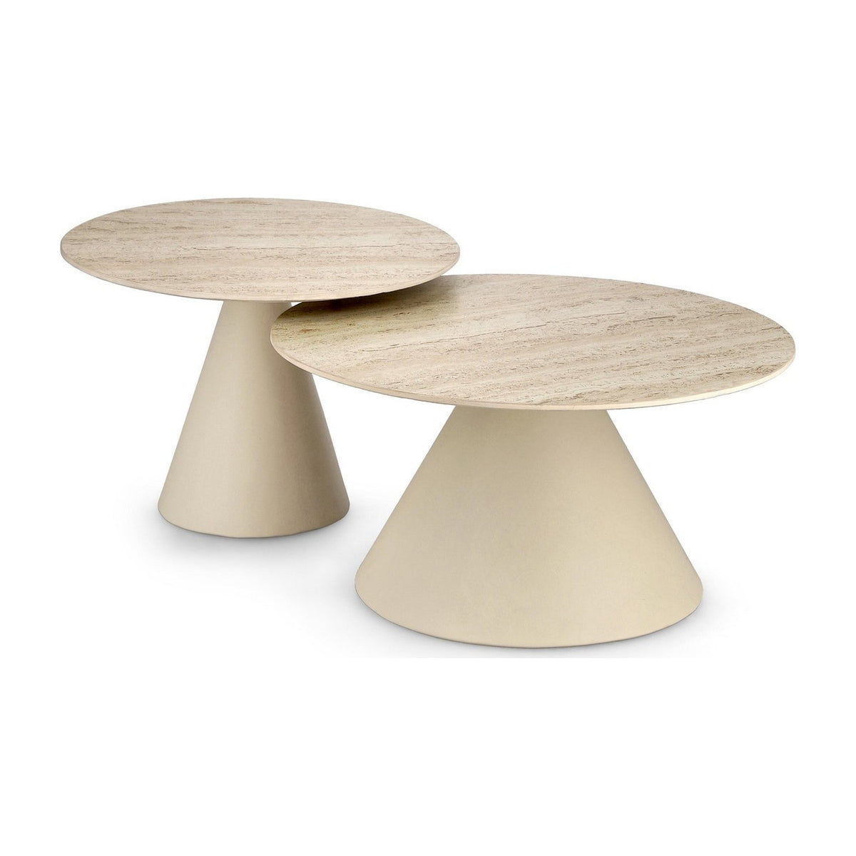 Couchtisch-Set Hardy niedrig von Bizzotto, freigestellt