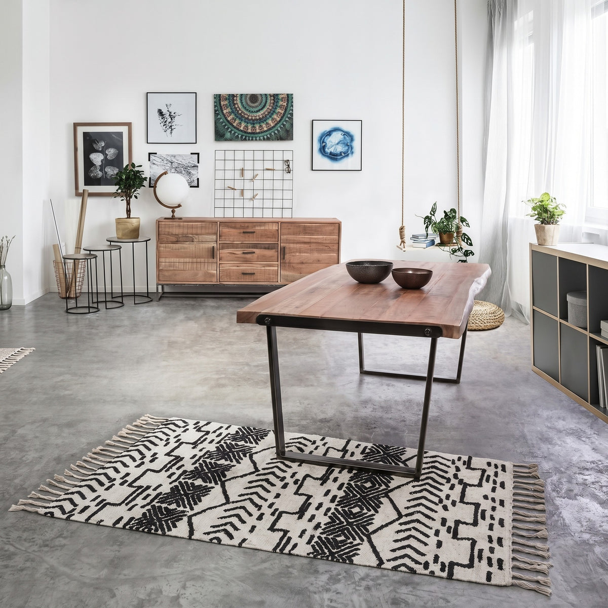Esstisch Elmer 180 × 90 von Bizzotto im Wohnraum, Herstellerfoto