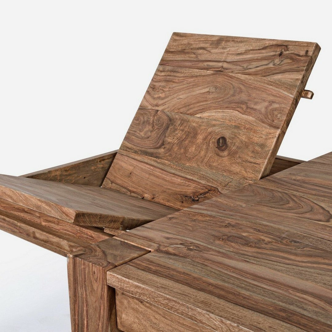 Ausziehtisch Salford 160-260 × 100 von Bizzotto, Nahaufnahme von Material und Verarbeitung