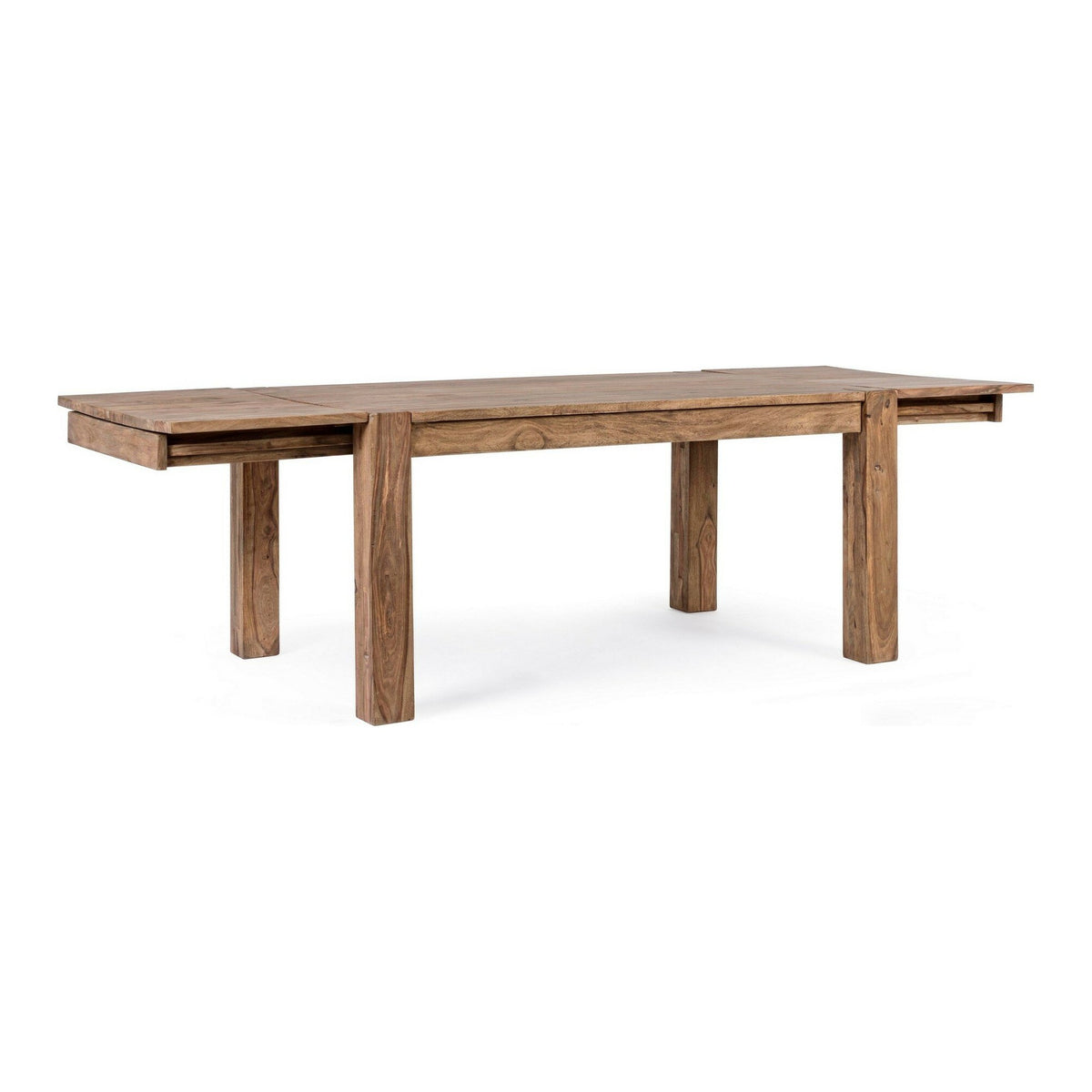 Ausziehtisch Salford 160-260 × 100 von Bizzotto, freigestellt, B 160 bis 260 × T 100 × H 77 cm