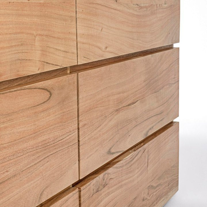 Kommode Aron 6 Schubladen von Bizzotto, Nahaufnahme von Material und Verarbeitung
