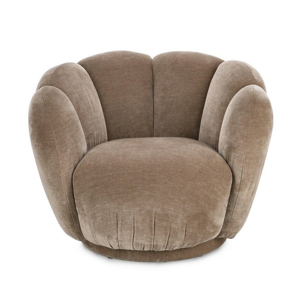 Loungesessel Tulip Biscuit von Bizzotto in Beige, Frontansicht
