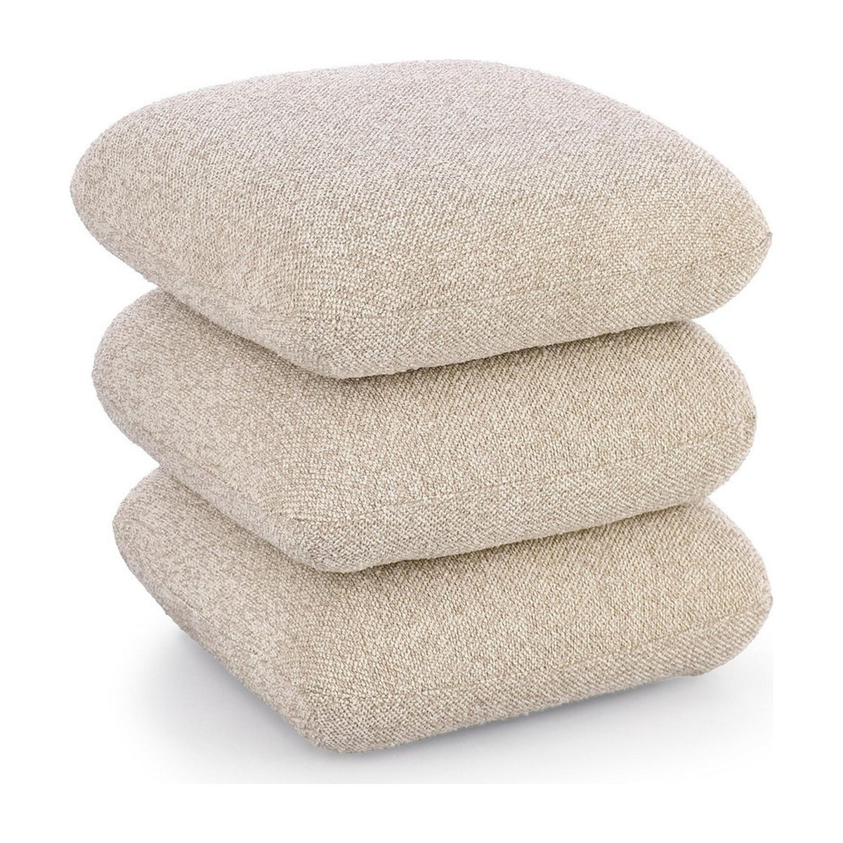 Pouf Antara Beige von Bizzotto, freigestellt