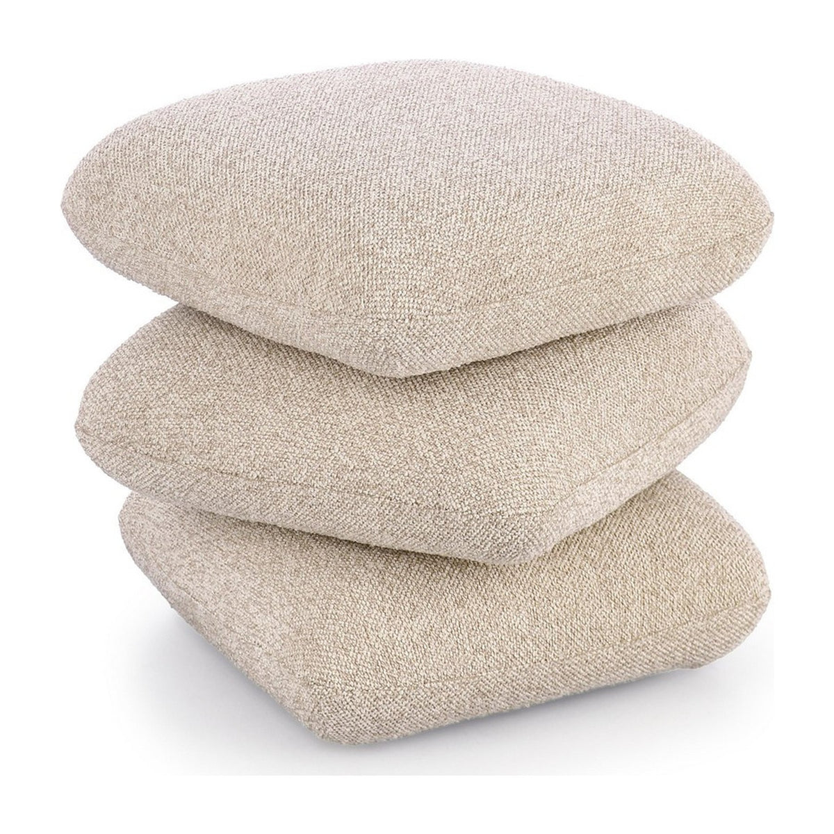 Pouf Antara Beige von Bizzotto, freigestellt