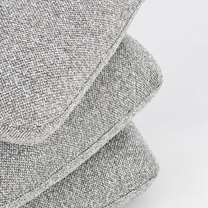Pouf Antara Grau von Bizzotto, Nahaufnahme von Material und Verarbeitung
