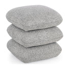 Pouf Antara Grau | Bouclé, Form aus drei Kissen