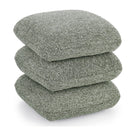 Pouf Antara Grün | Bouclé, Form aus drei Kissen