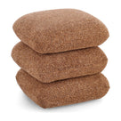 Pouf Antara Terrakotta | Bouclé, Form aus drei Kissen