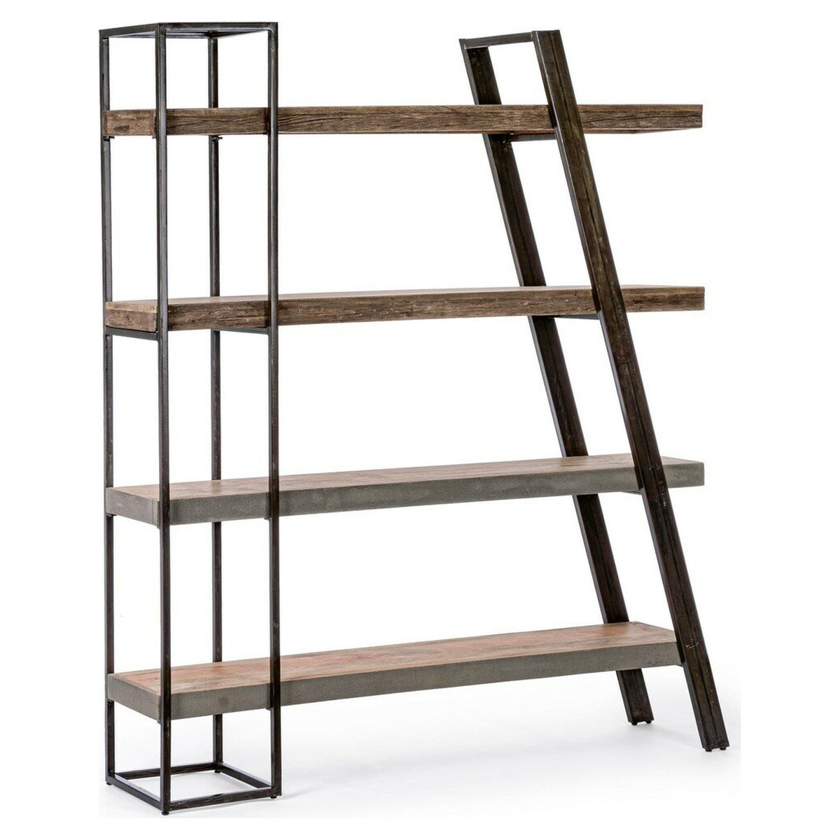 Bücherregal Manchester von Bizzotto, freigestellt, B 150 × T 35 × H 180 cm