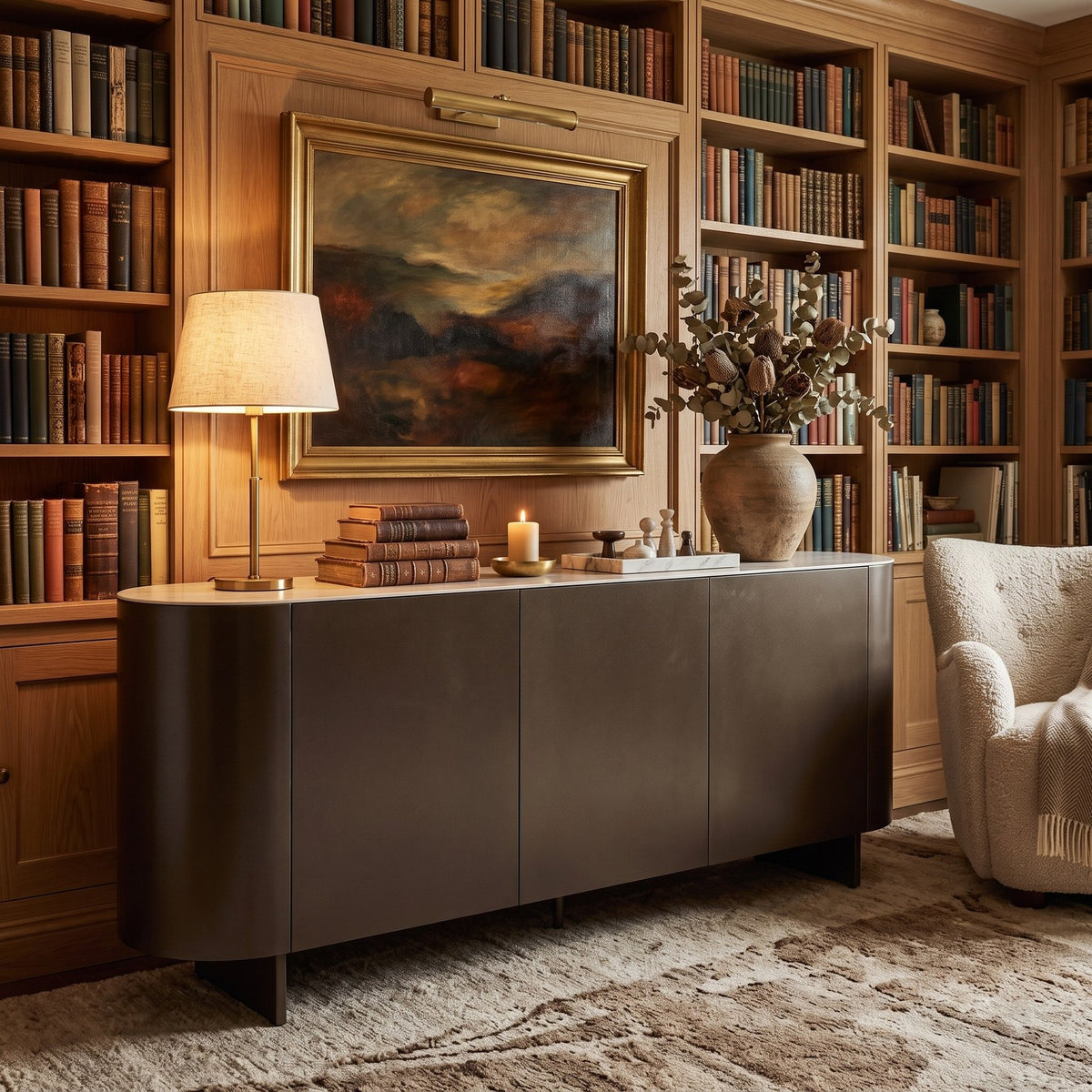 Sideboard Ardis Bronze von Bizzotto im Wohnraum