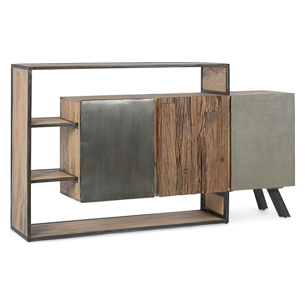 Sideboard Manchester 3 Türen von Bizzotto, freigestellt, B 175 × T 38 × H 100 cm