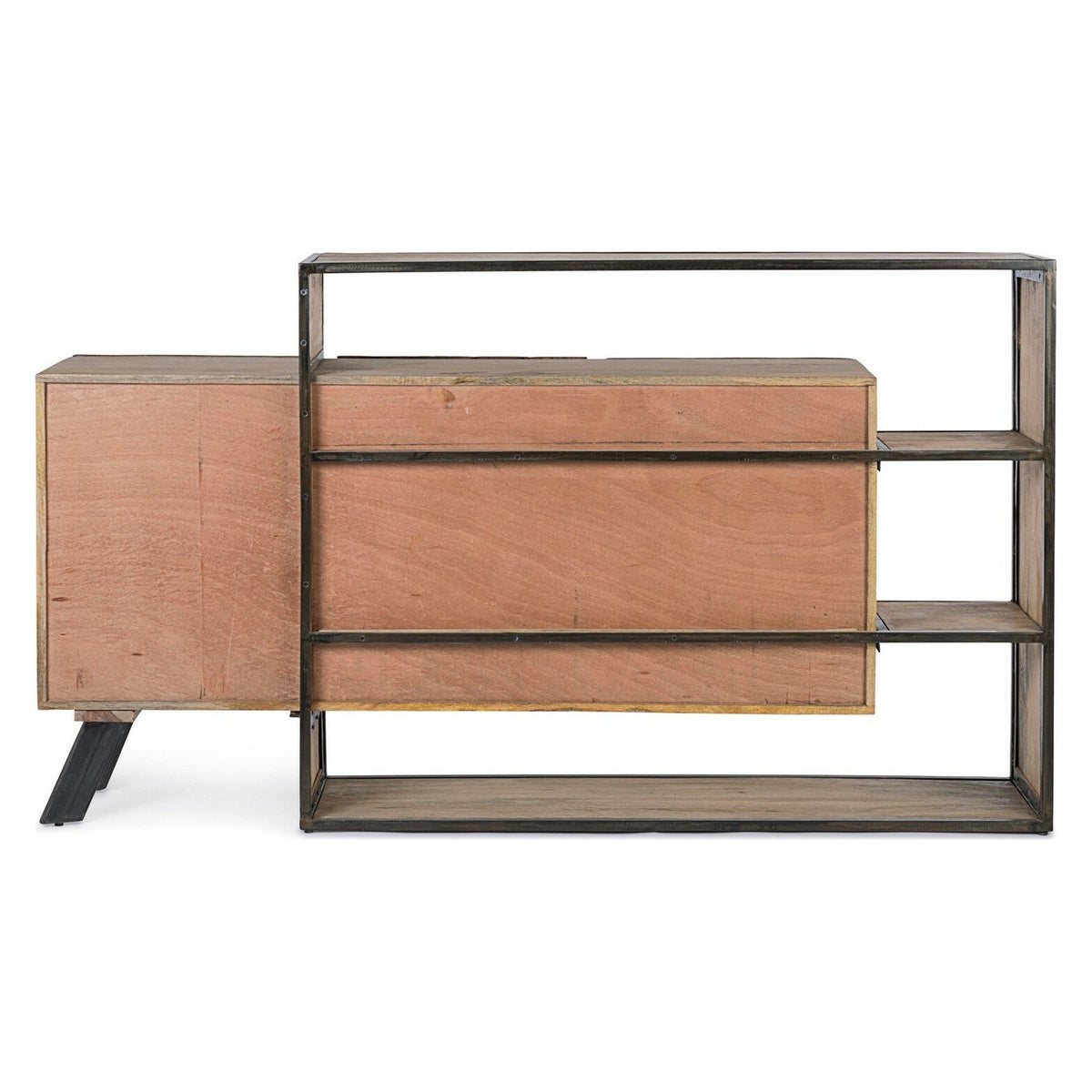 Sideboard Manchester 3 Türen von Bizzotto, freigestellt aus einem weiteren Blickwinkel
