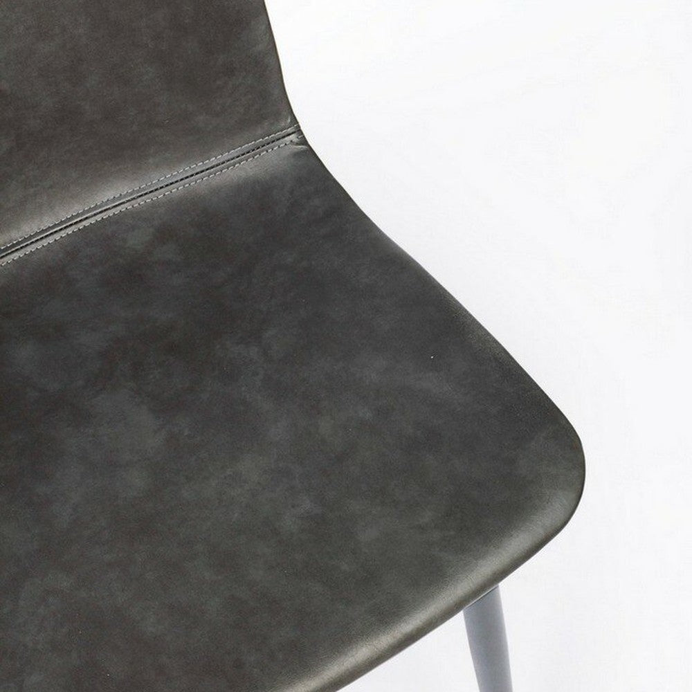 Stuhl Kyra Anthrazit Vintage von Bizzotto, Nahaufnahme von Material und Verarbeitung