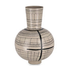 Trichtervase Siva Beige 43 cm | Metall handverziert