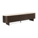 TV-Möbel Ardis Bronze | Keramik in Onyxoptik, 200 cm
