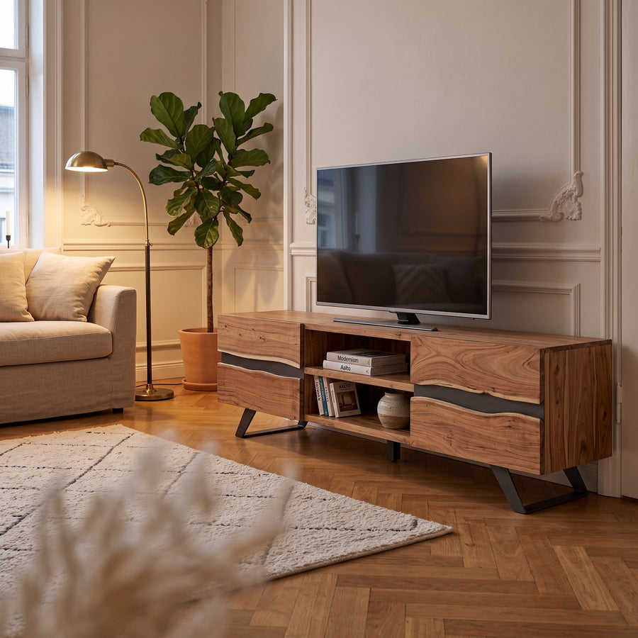 TV-Möbel Aron 190 cm von Bizzotto im Wohnzimmer