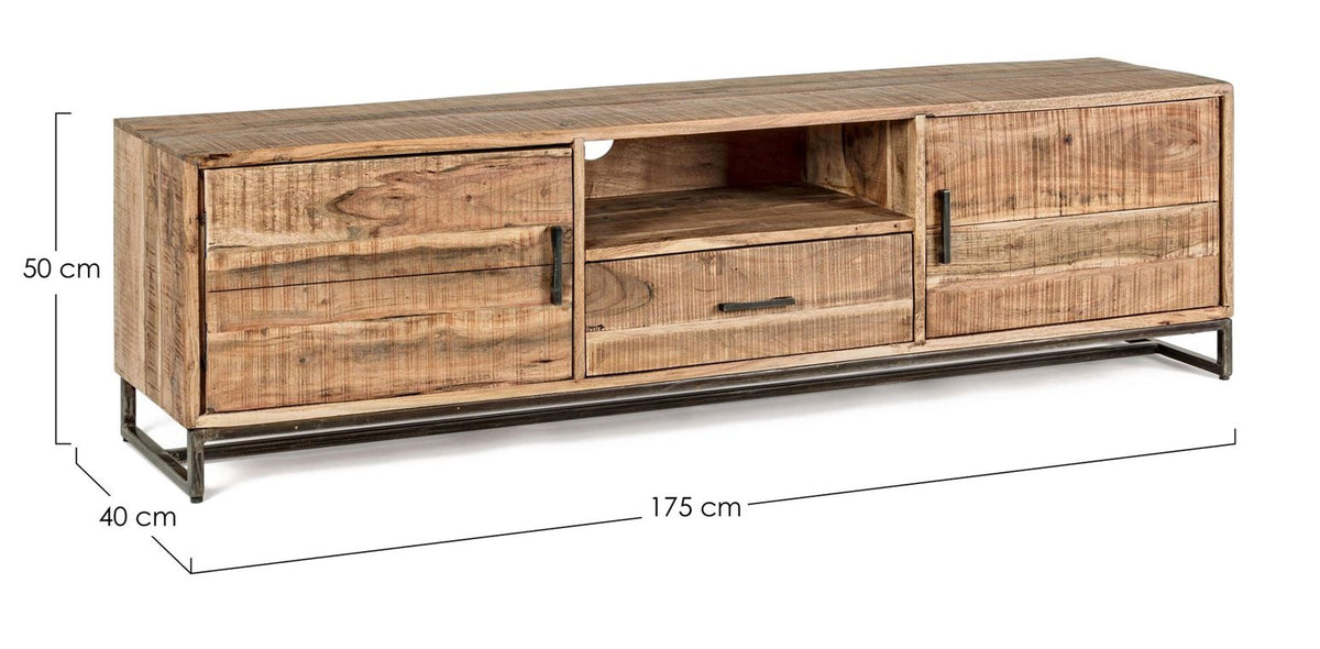 TV-Sideboard Elmer von Bizzotto, Maßzeichnung B 175 × T 40 × H 50 cm