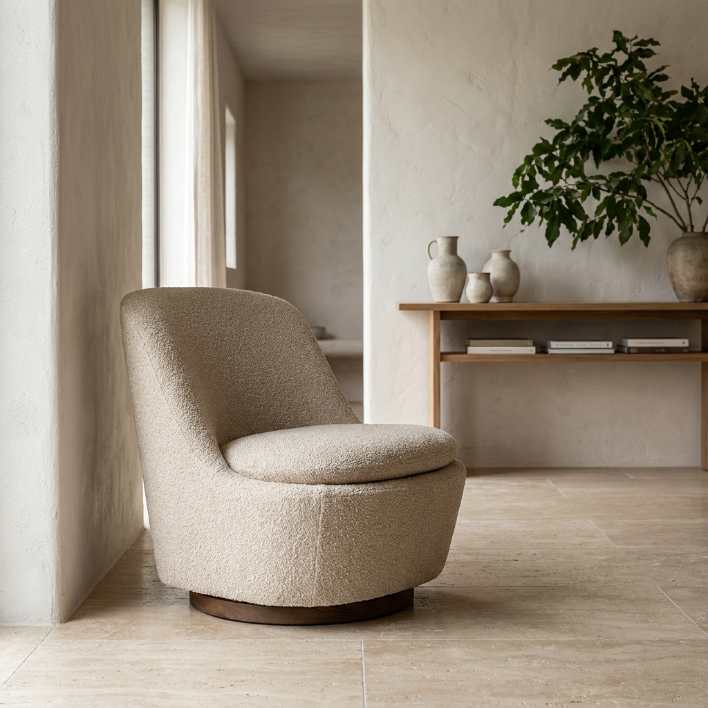 Easy Chair Liam Ivory White Sessel von Gommaire bei STUFF Shop kaufen