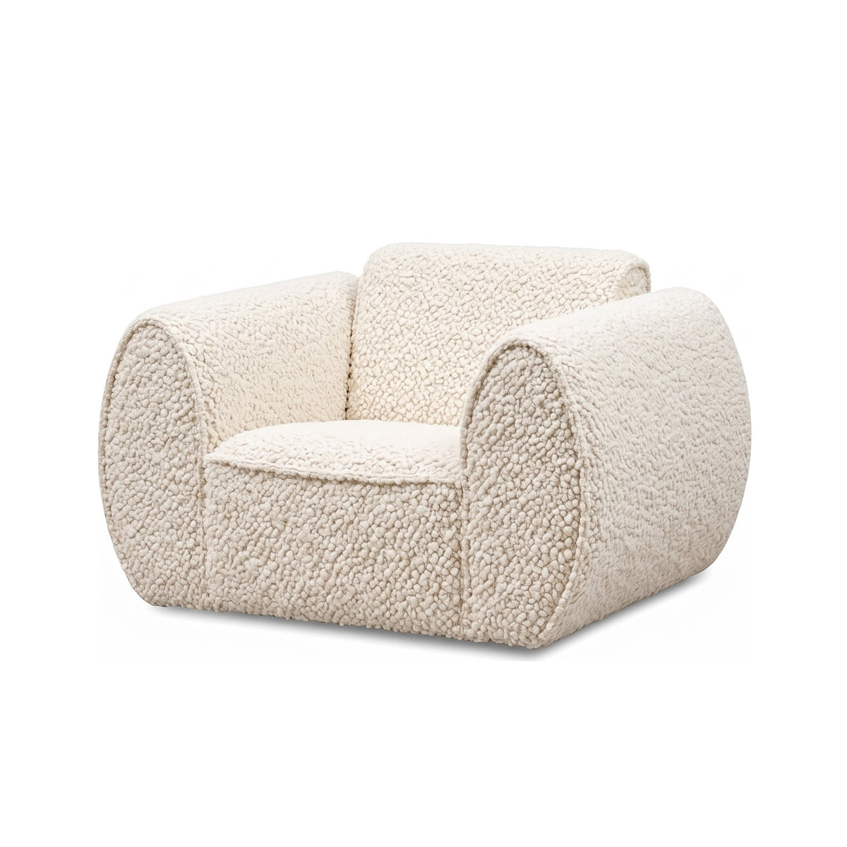 Sessel Ferre von Gommaire im Stoff Les Creations Shaun 01 Bouclé #Stoff_Les Creations Shaun 01 Bouclé (Kategorie E)