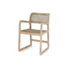 Armlehnstuhl Sally Open Weave Teak Natural Grey