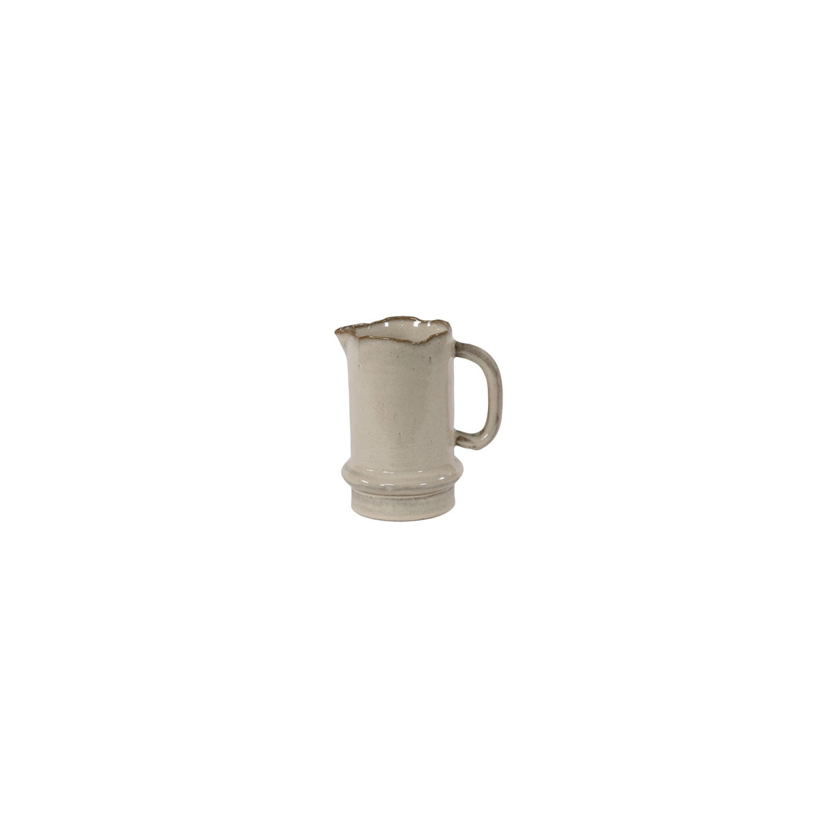 Krug Ali Terracotta Sandbraun Large von Gommaire, Terracotta Sandbraun, B 16,5 × T 10 × H 17 cm, Freisteller