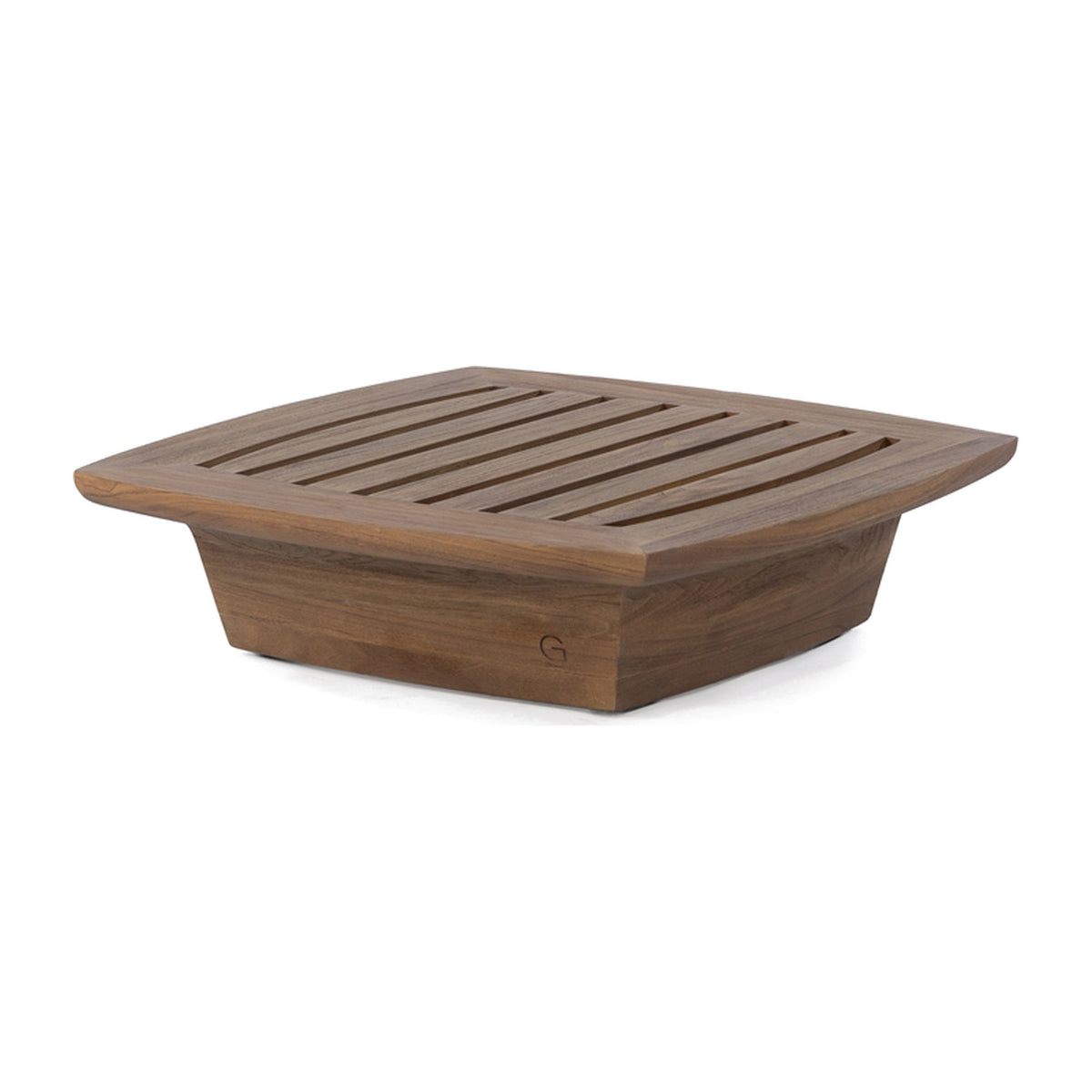 Passendes Möbel Modulsofa Boa Teak Emas Brown von Gommaire, B 75 × T 75 × H 20 cm, Hülle nicht abgebildet