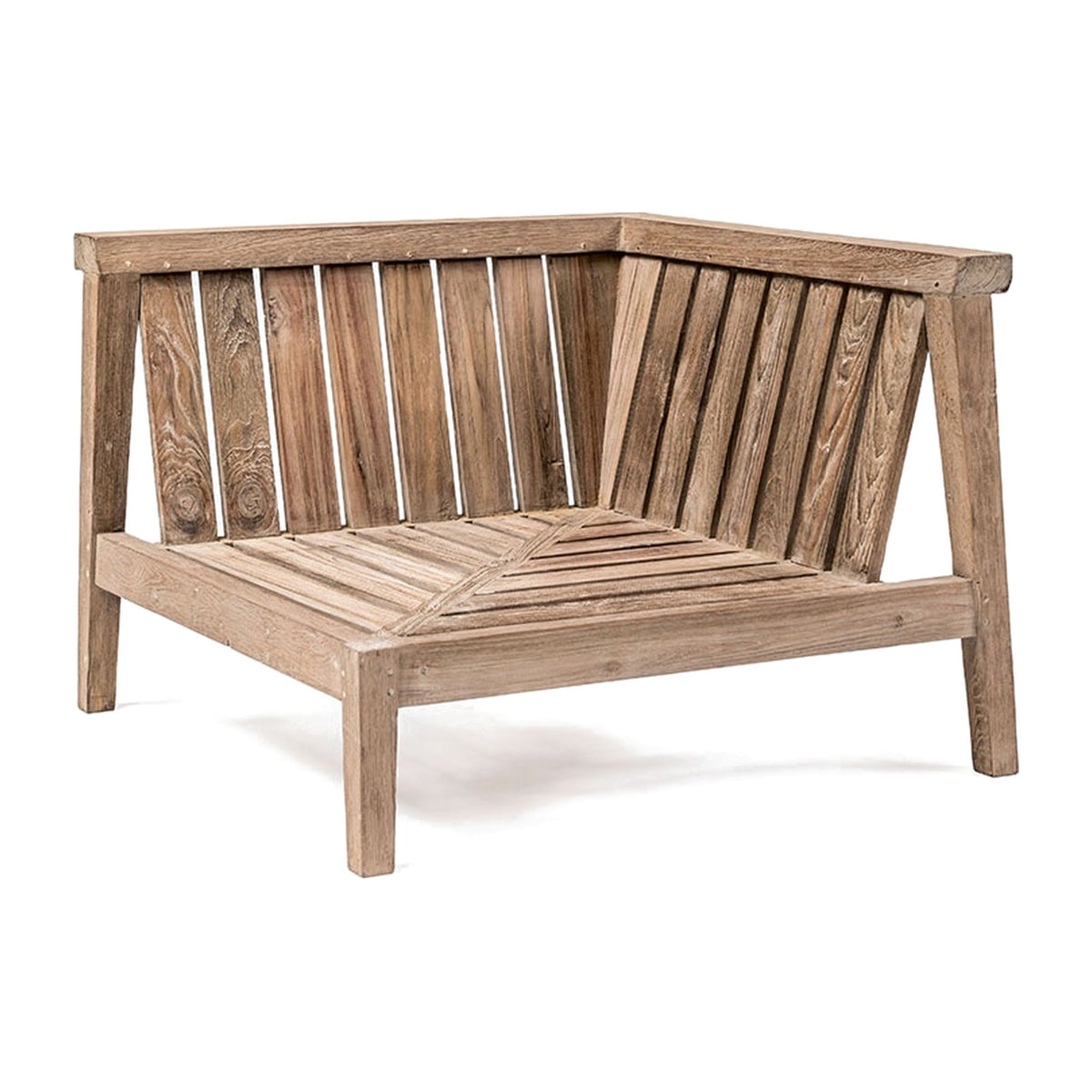 Passendes Möbel Modulsofa Copenhague Teak Natural Grey von Gommaire, B 89,5 × T 89,5 × H 65 cm, Hülle nicht abgebildet