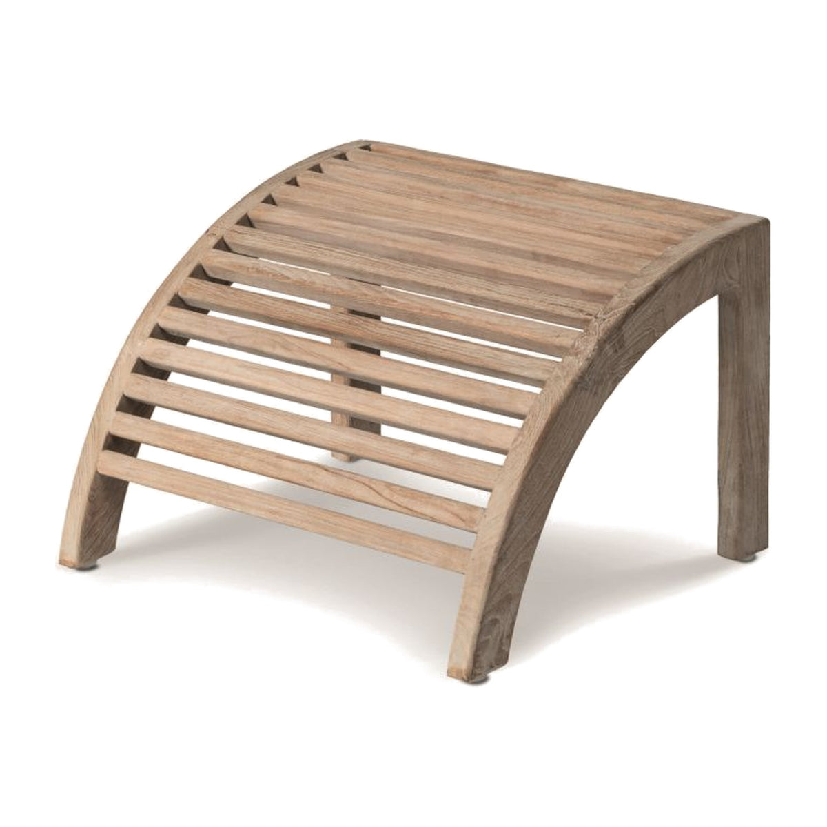 Passendes Möbel Fußstütze Orso Teak Natural Grey von Gommaire, B 55 × T 50 × H 36,5 cm, Hülle nicht abgebildet
