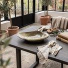 Schale oval Ali Terracotta Moosgrün Low