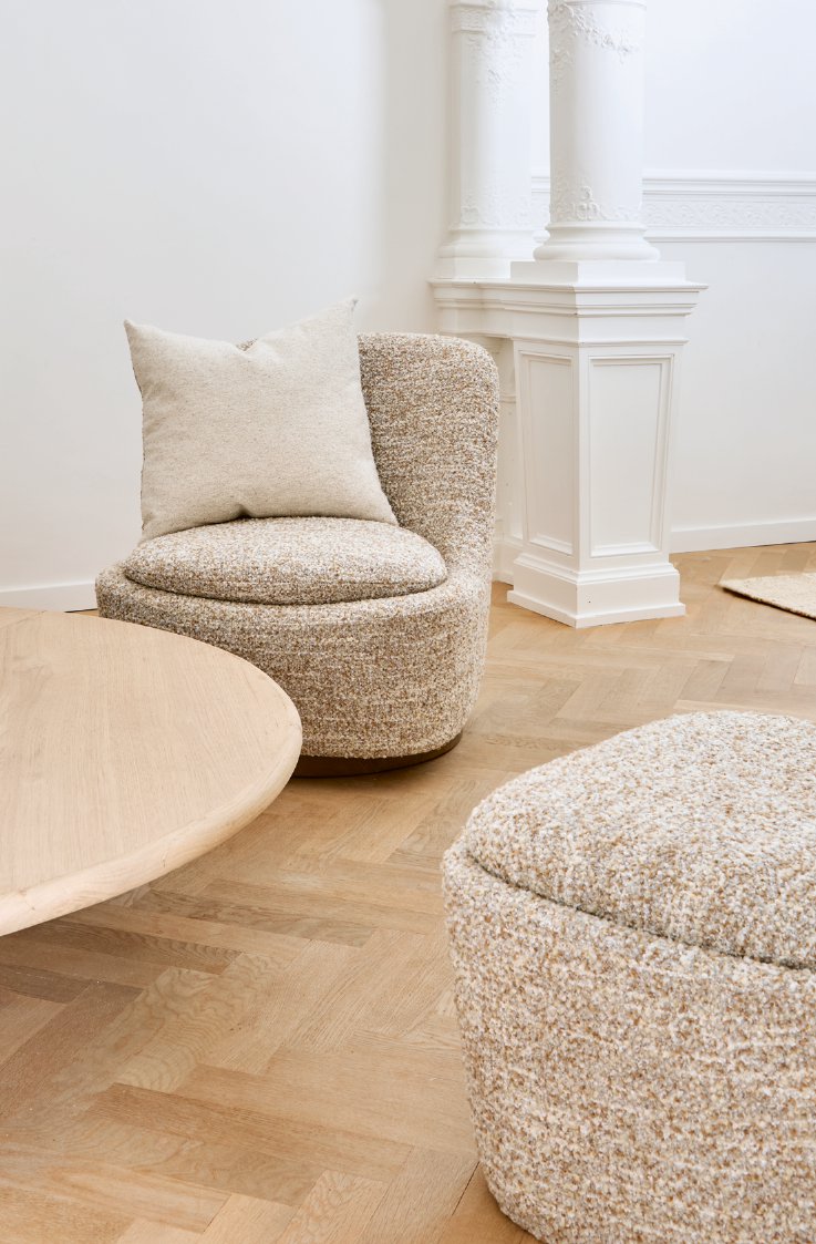 Sessel Liam Bisque With von Gommaire mit Stoffmuster Bisque bei STUFF Shop online kaufen