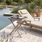 Tabletttisch James Teak Natural Grey Large
