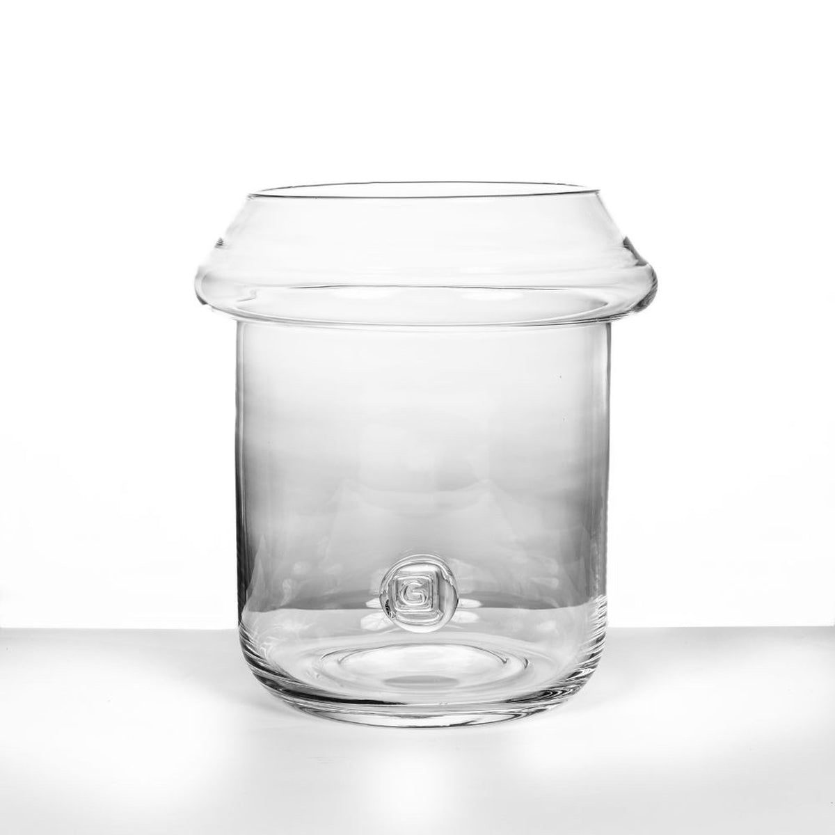 Vase Hendrik Klarglas von Gommaire, Klarglas, Ø 34 × H 34,5 cm, Produktfoto