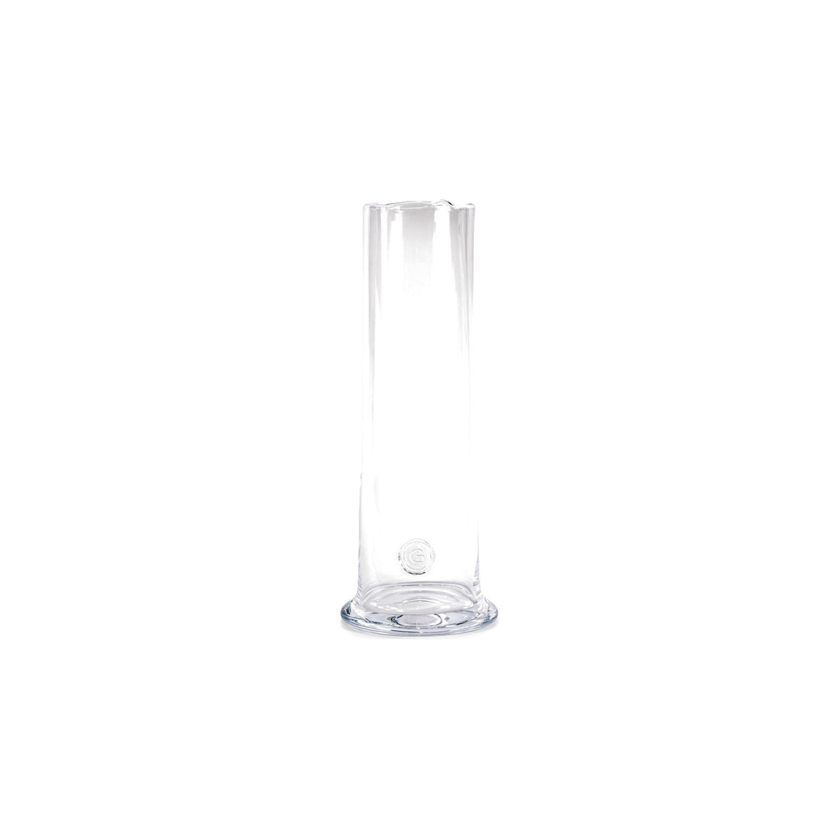 Vase Nikky Klarglas XL von Gommaire, Klarglas, Ø 22 × H 55 cm, Freisteller