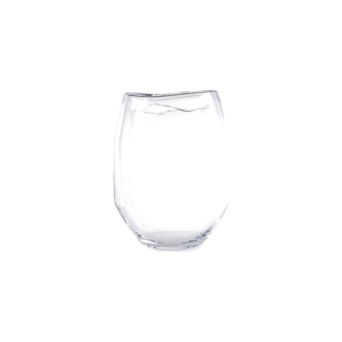 Vase Saffron Klarglas High von Gommaire, Klarglas, Ø 35 × H 45 cm, Freisteller