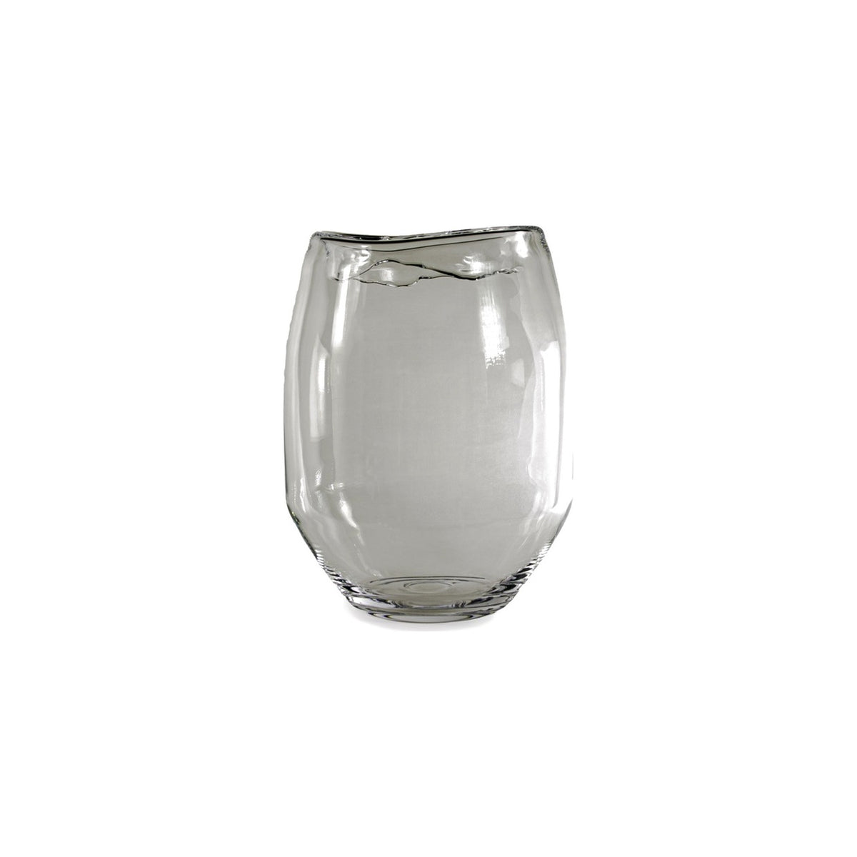 Vase Saffron Rauchglas High von Gommaire, Rauchglas, Ø 35 × H 45 cm, Freisteller