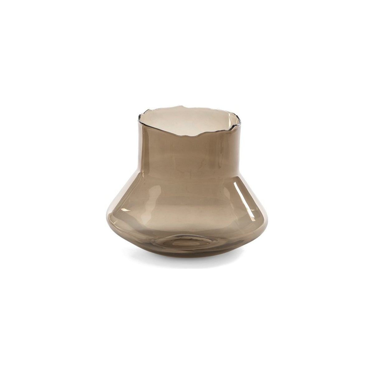 Vase Stella Karamellglas Small von Gommaire, Karamellglas, Ø 38,5 × H 32 cm, Freisteller