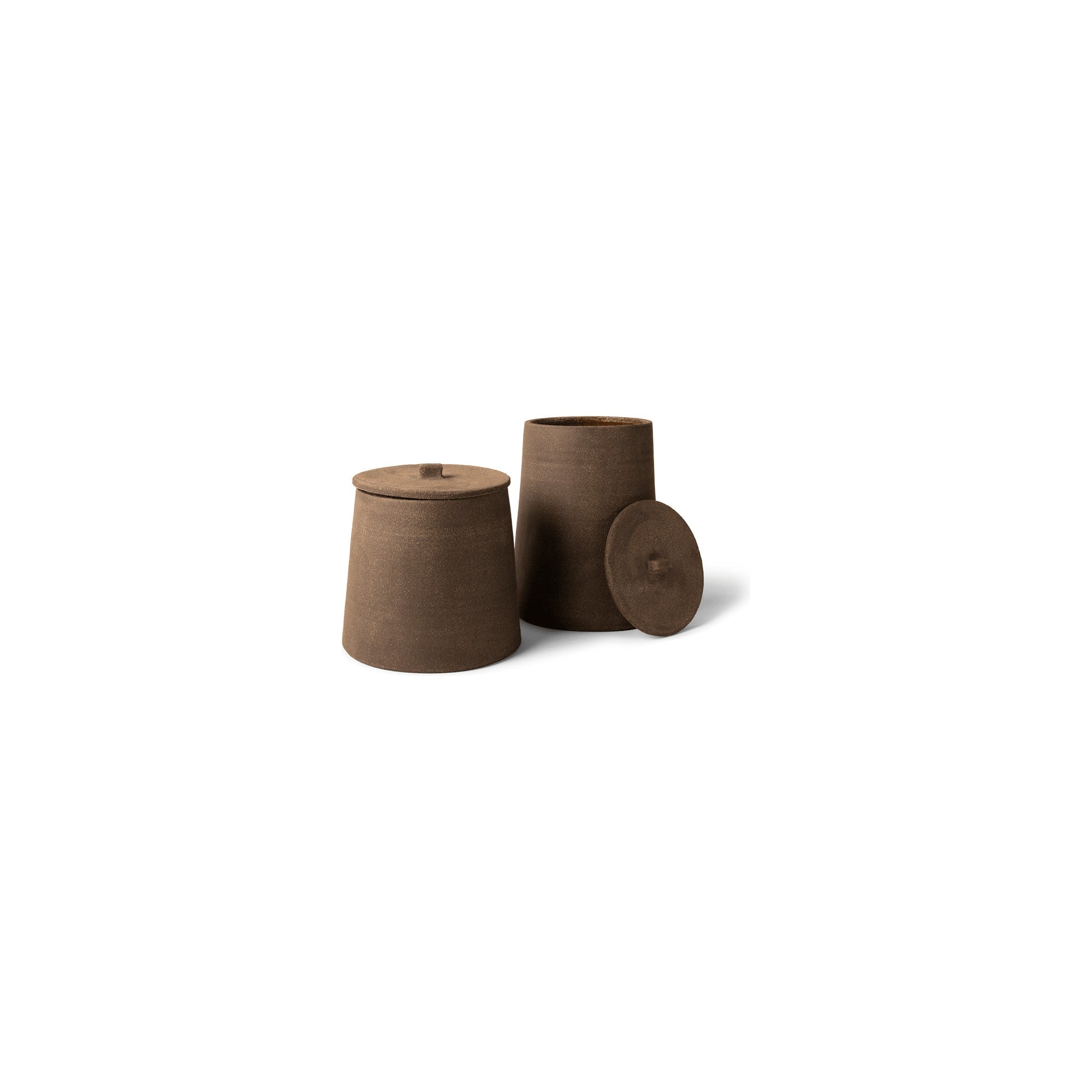Bonbonniere Tilda Terracotta Goldbraun Small von Gommaire, Terracotta Goldbraun, Ø 24 × H 21 cm