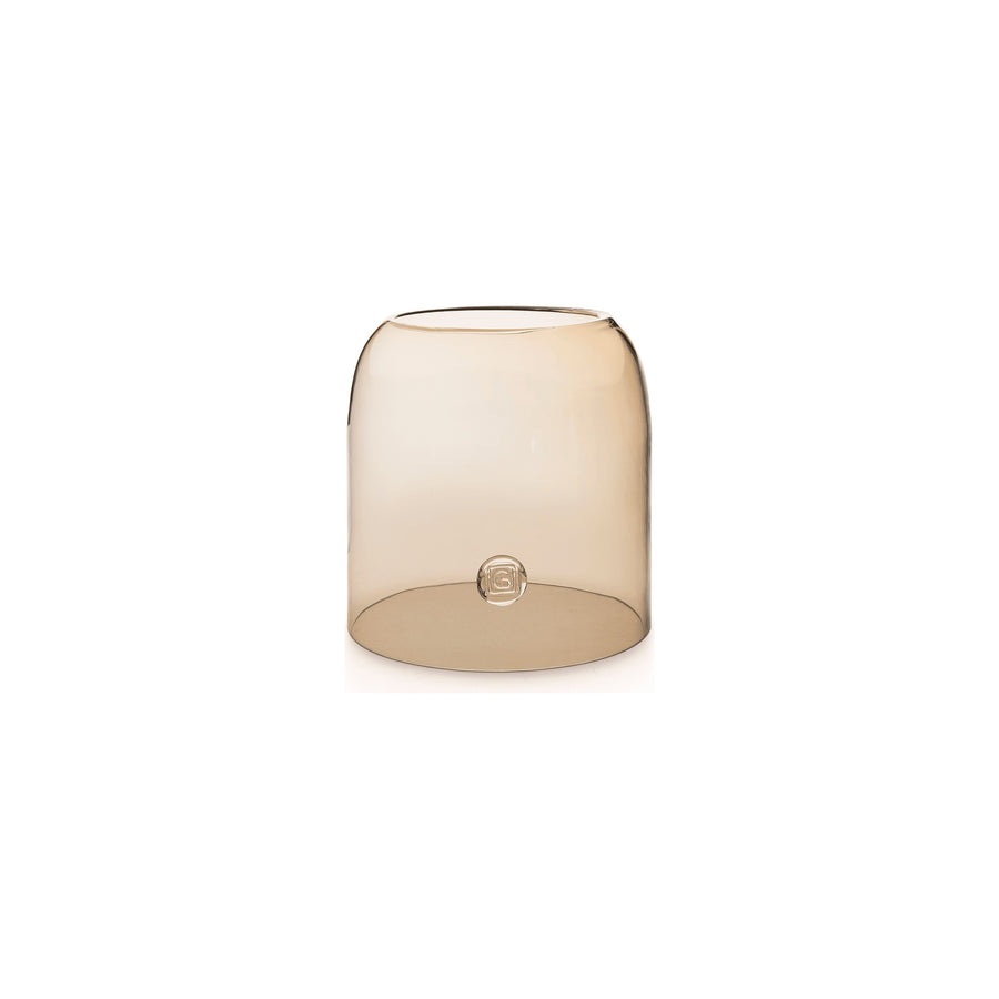 Windlicht Eljiot Topasglas Small von Gommaire, Topasglas, Ø 29 × H 30 cm