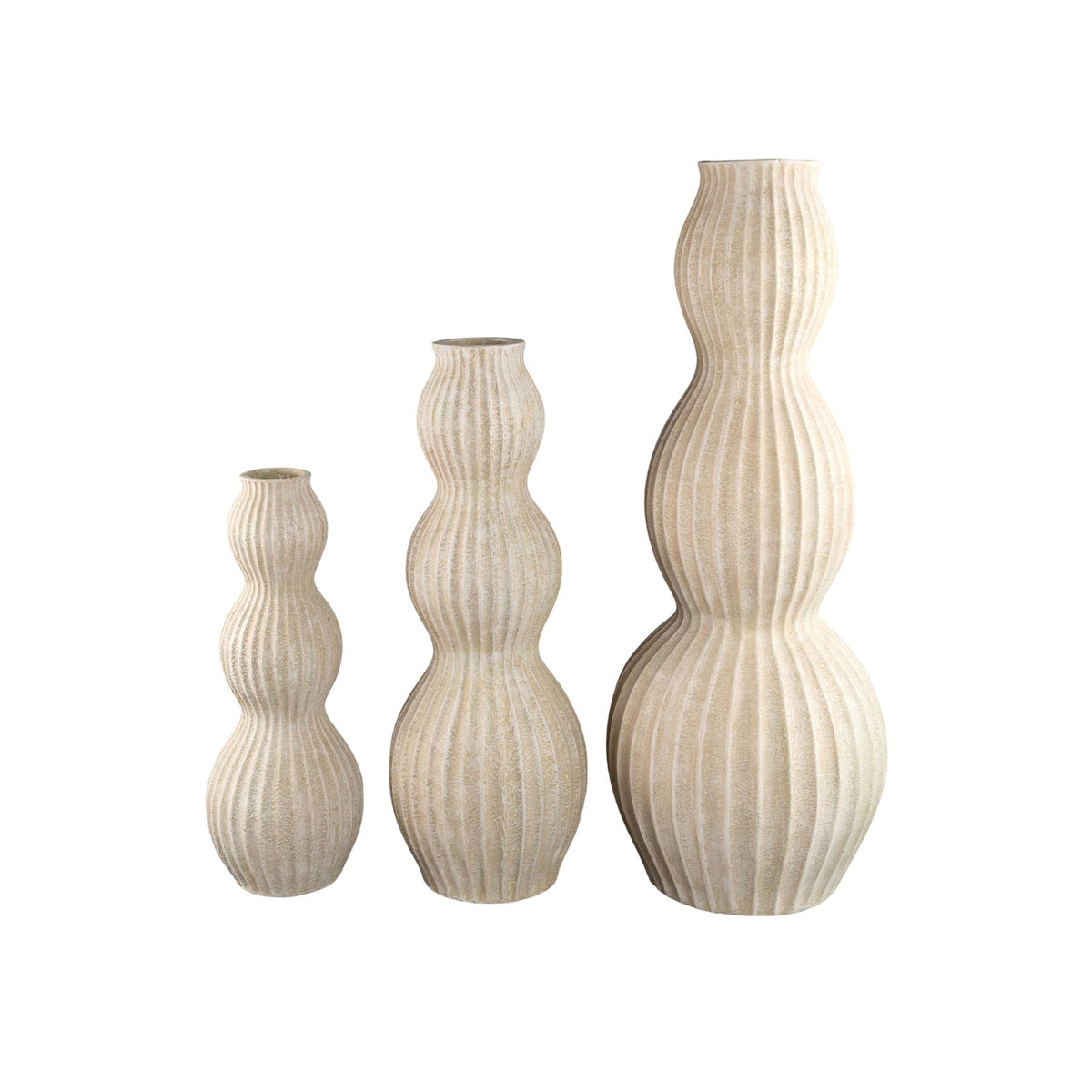 PTMD Diede Bodenvase Creme