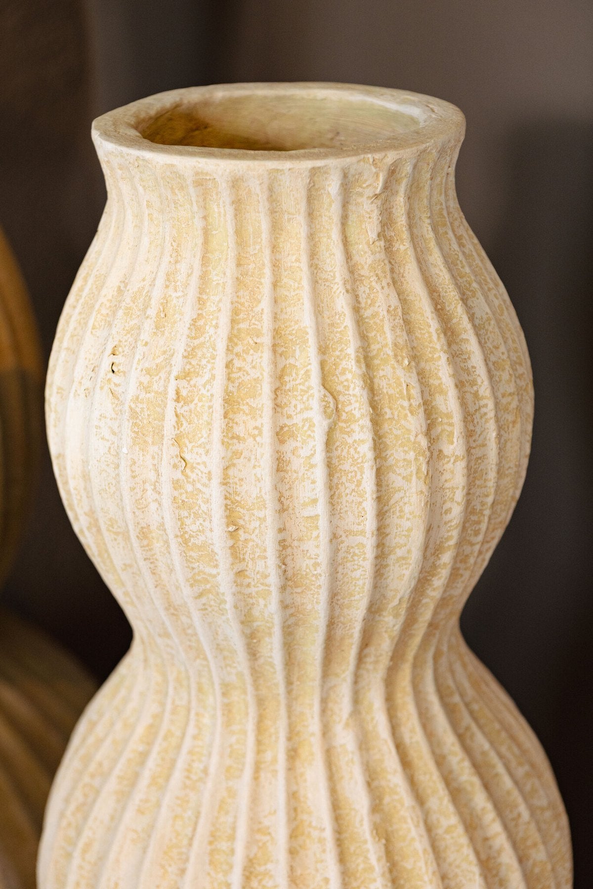PTMD Diede Bodenvase Creme