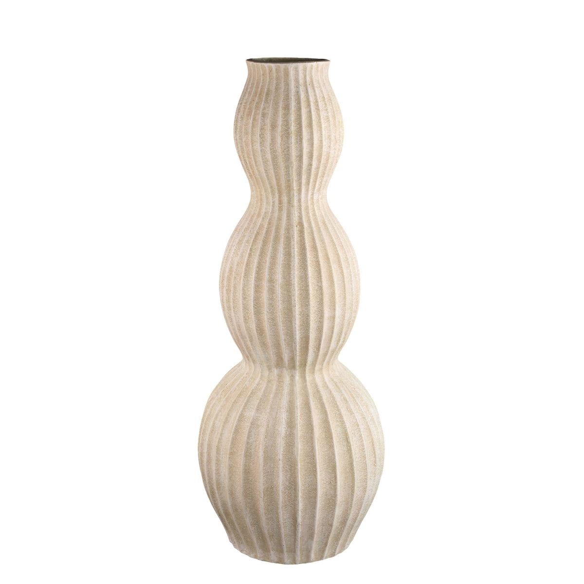 Bodenvase Diede Creme 120 cm, Freisteller