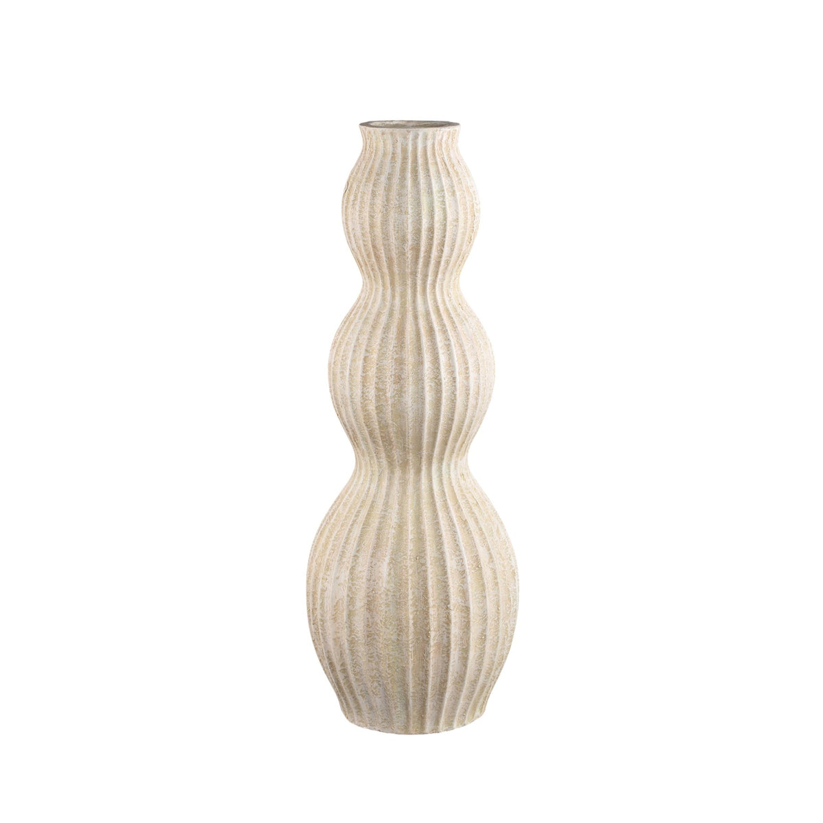 Bodenvase Diede Creme 90 cm, Freisteller