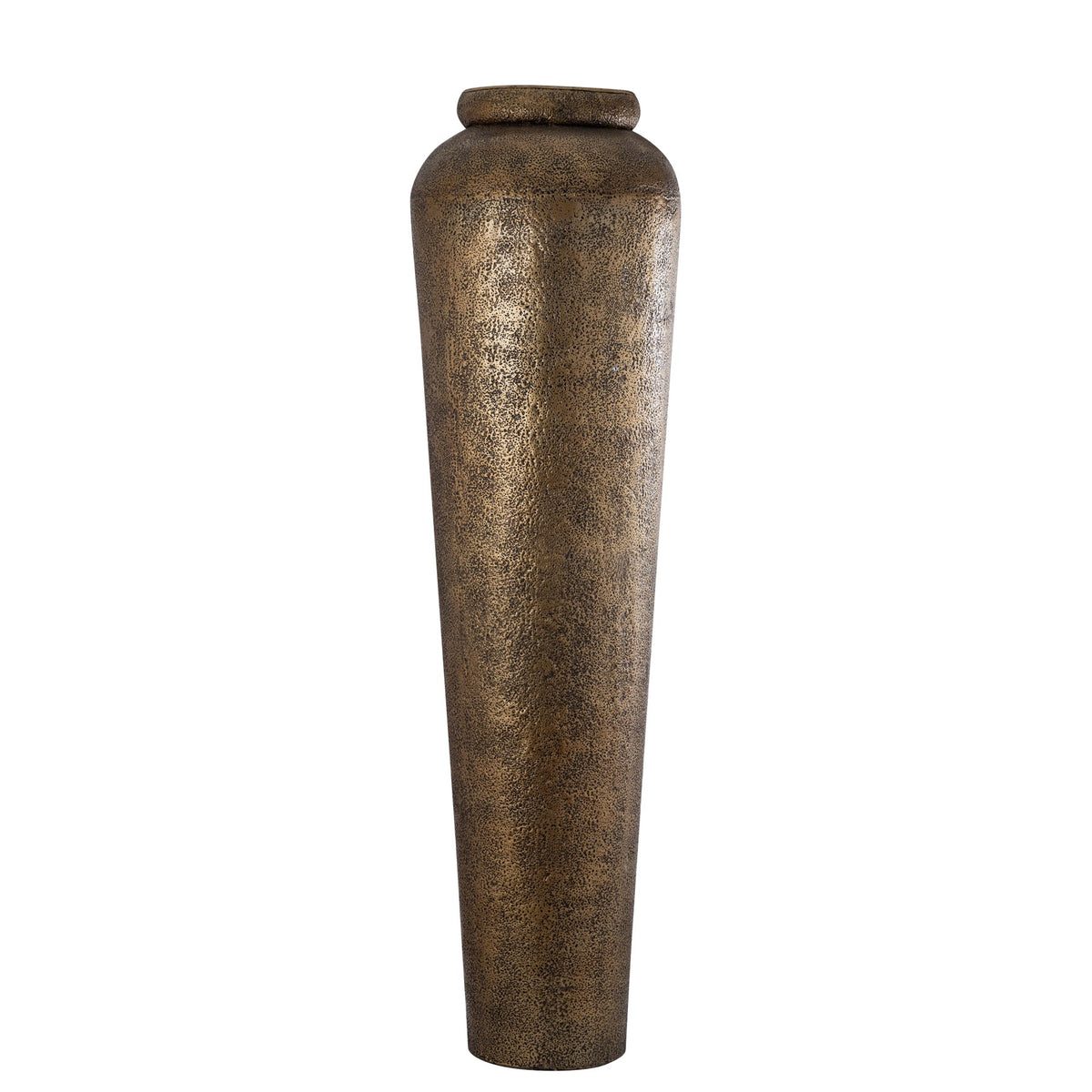 Bodenvase Zavir Gold antik 173 cm, Freisteller