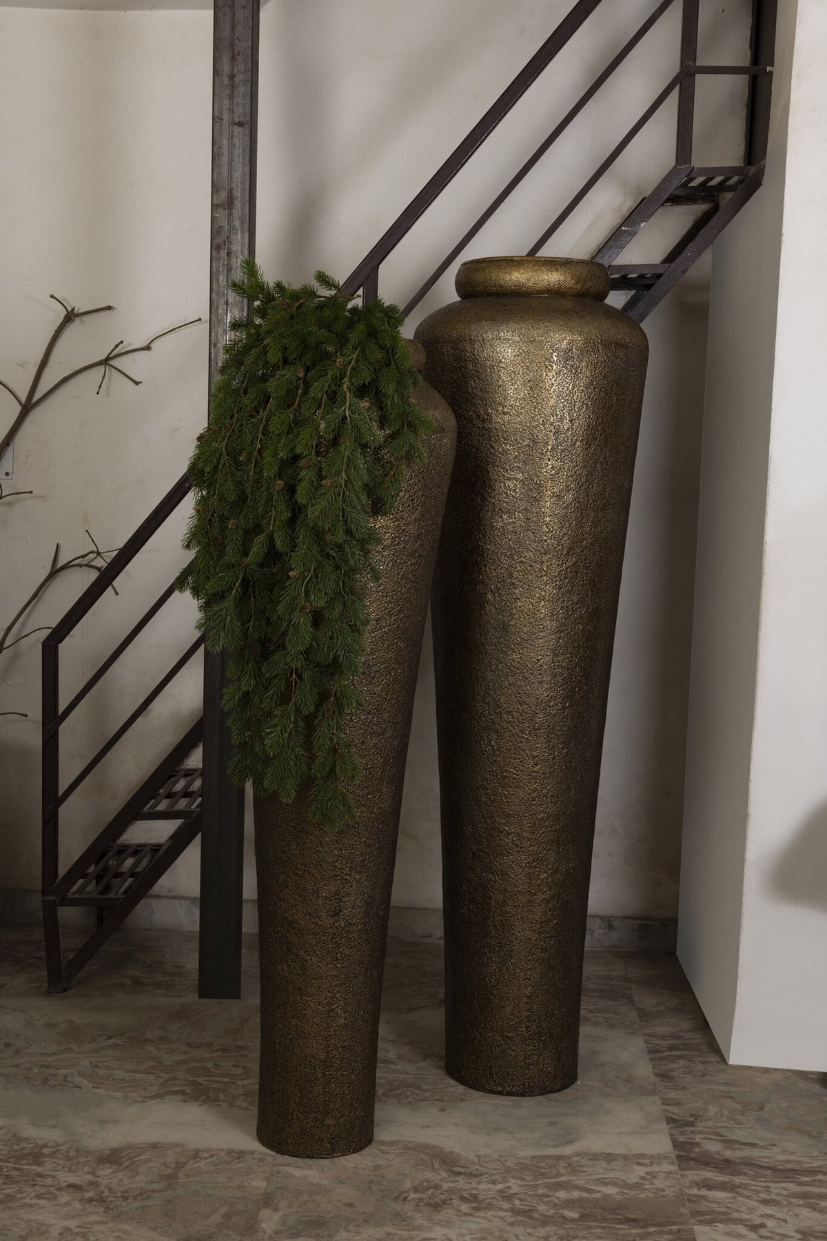 PTMD Zavir Bodenvase Gold antik