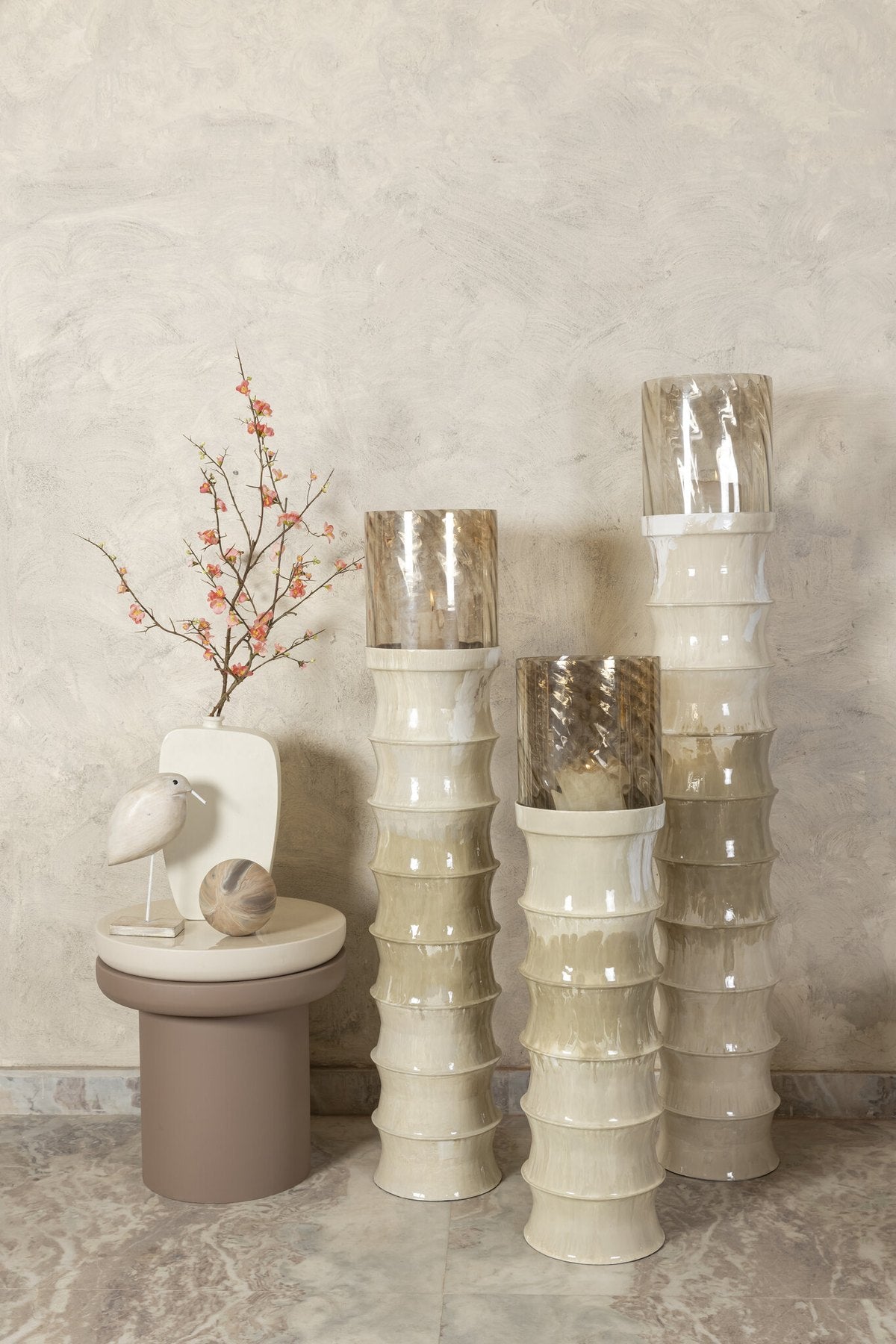 PTMD Kaylyne Bodenwindlicht Creme