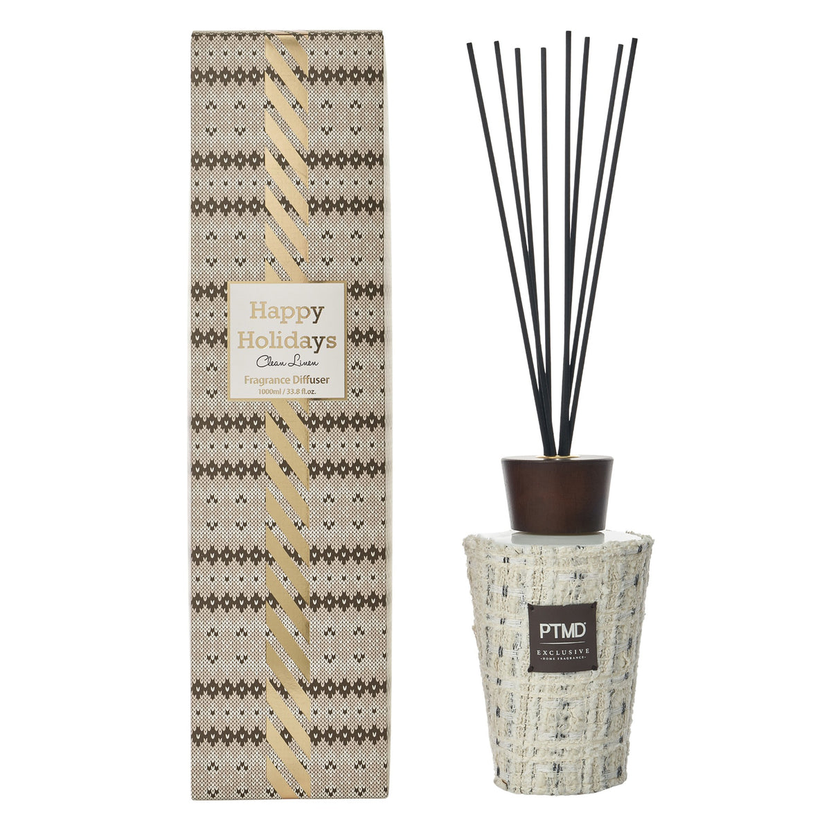 Duftstäbchen PTMD Xmas Special Frisches Leinen 1000 ml mit Geschenkbox, Freisteller