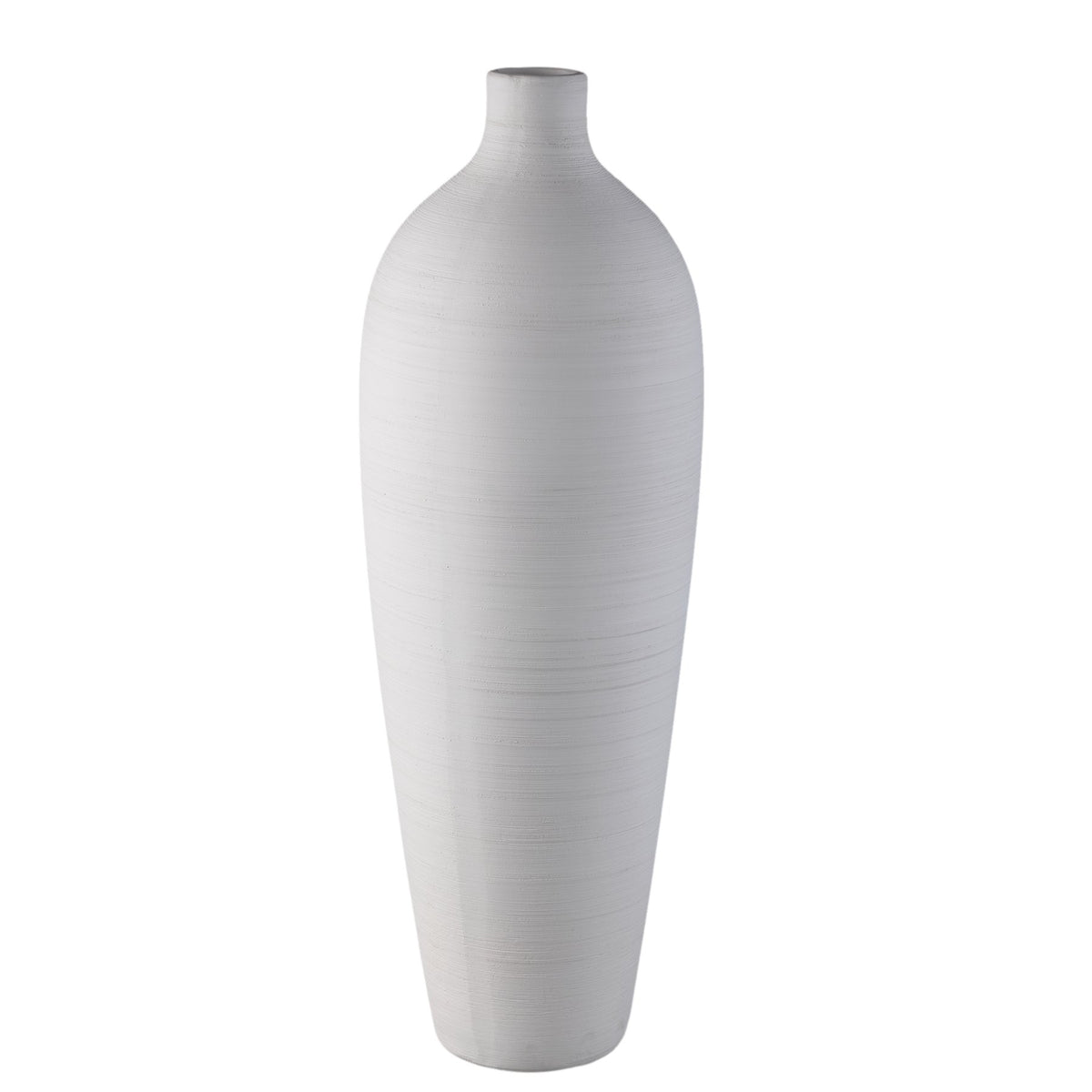 Flaschenvase Cavinn Weiß 70 cm, Freisteller