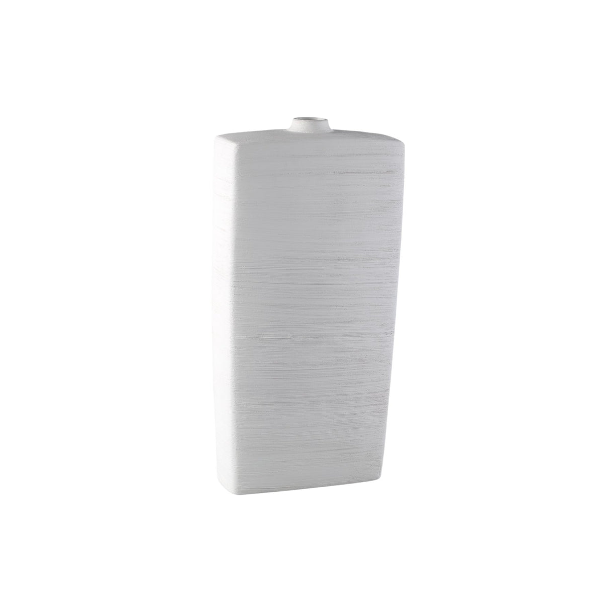 Flaschenvase Janettee Weiß 60 cm, Freisteller